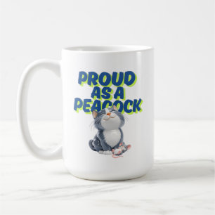 Adorable Gray Cat Coffee Mug