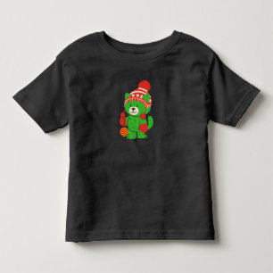 Adorable green bear christmas toddler T-Shirt