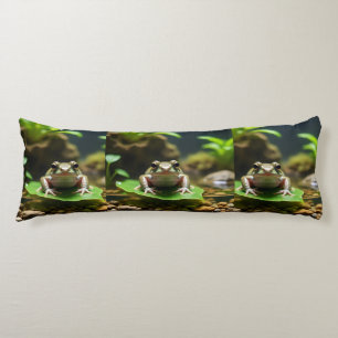 Adorable Green Frog Body Pillow