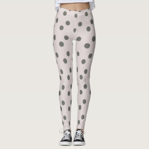 Adorable grey dots women leggings