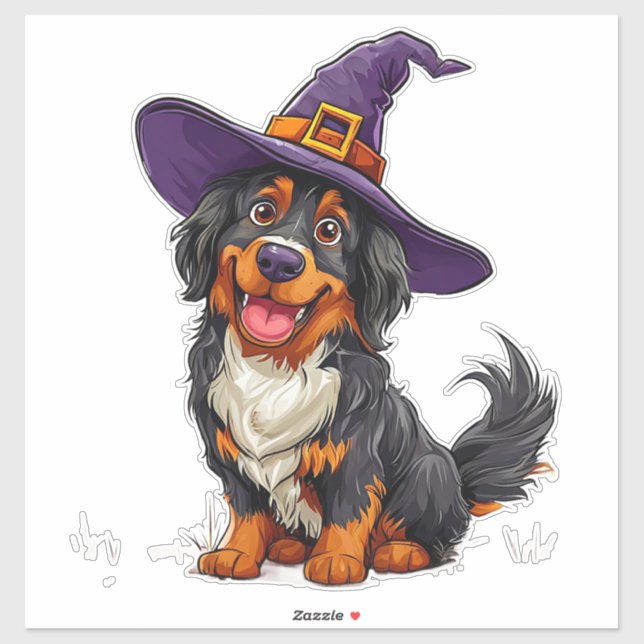 Adorable Halloween Dog With Magic Hat Costume (Sheet)