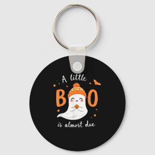 Adorable Halloween Ghost A Little Boo Is Almost Du Key Ring
