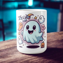 Adorable Halloween Ghost Squad & Spooky Friends