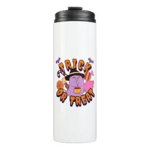 Adorable Halloween Ghost Trick or Treat Thermal Tumbler