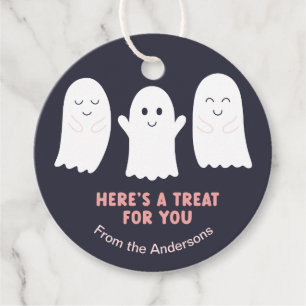Adorable Halloween Ghosts - Here’s a Treat for You Favour Tags