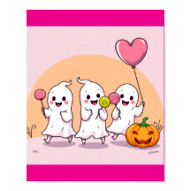 Adorable Halloween Ghosts with Candy