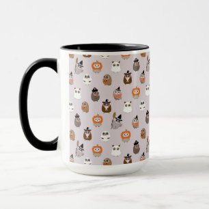 Adorable Halloween Owls Pattern Mug