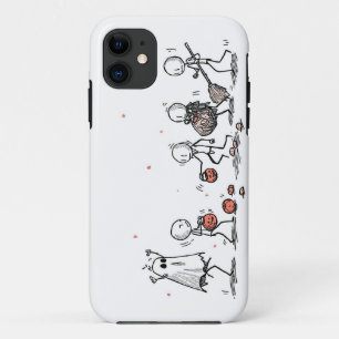 Adorable Halloween Stick Figure Scene Case-Mate iPhone Case