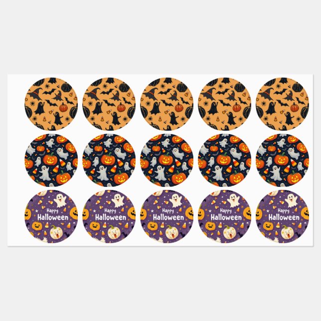 Adorable Halloween Stickers – Cute & Fun Designs (Sheet)