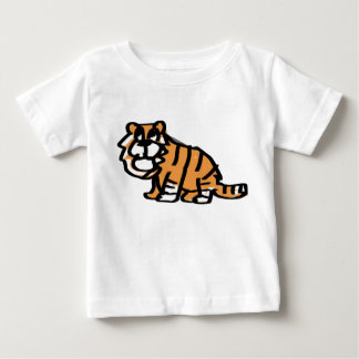 Adorable Hand-Drawn Baby Tiger Cartoon Kids T-Shir T-Shirt