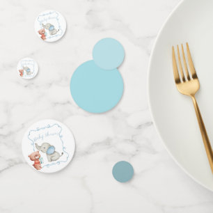 Adorable Hand illustrated Elephant Baby Shower Confetti