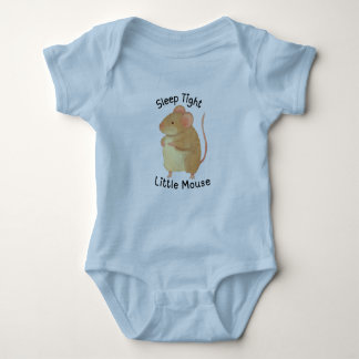 Adorable Hand-Painted Mouse Baby Bodysuit