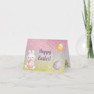 Adorable Happy Easter Thank You Card