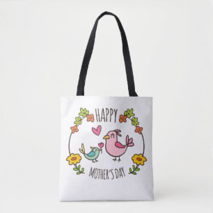 Adorable Happy Mother's Day Tote Bag