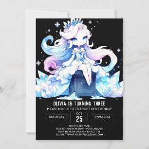 Adorable Happy Princess Birthday Invitation