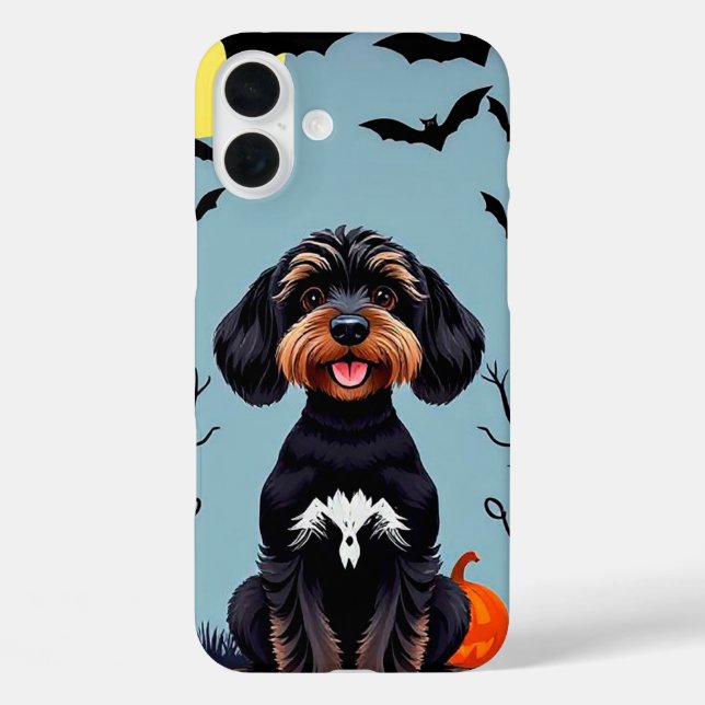 Adorable Haunted Pup Night 🐾👻 Autumn Spooky  Case-Mate iPhone Case (Back)