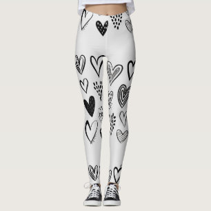 adorable hearts leggings