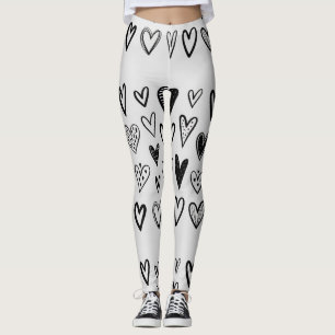 adorable hearts leggings
