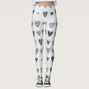 adorable hearts leggings
