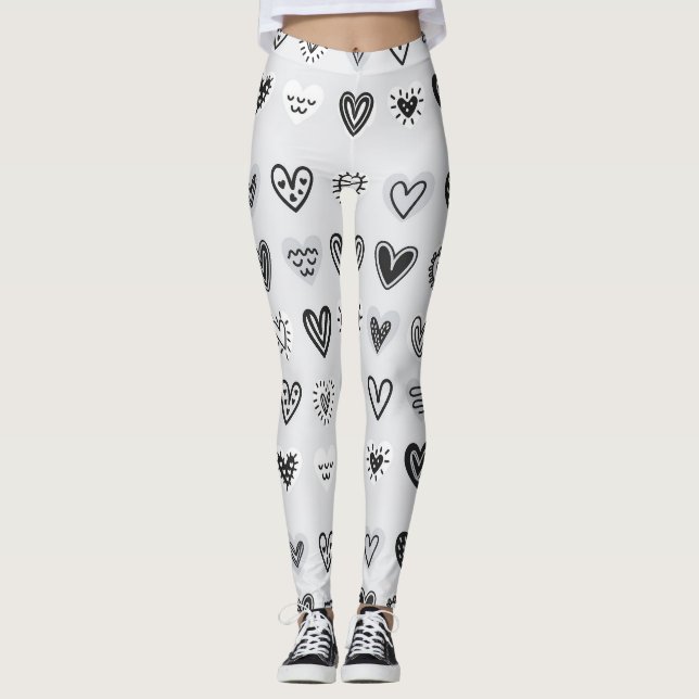  adorable hearts leggings (Front)