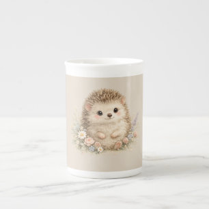 Adorable Hedgehog European Garden Bone China Mug