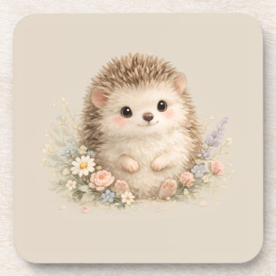 Adorable Hedgehog European Garden Coaster