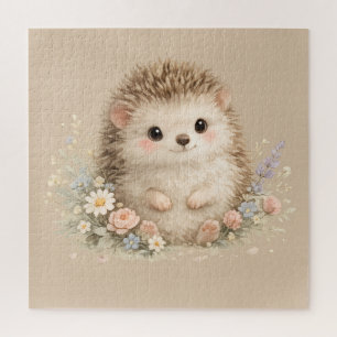 Adorable Hedgehog European Garden Jigsaw Puzzle