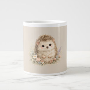 Adorable Hedgehog European Garden Large Coffee Mug