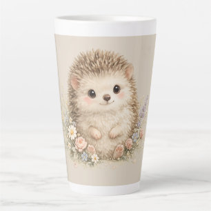 Adorable Hedgehog European Garden Latte Mug