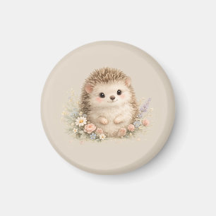 Adorable Hedgehog European Garden Magnet