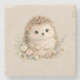 Adorable Hedgehog European Garden Stone Coaster