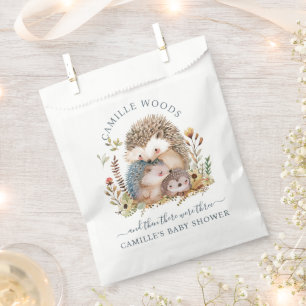Adorable Hedgehog Family Baby Shower Favour Bags
