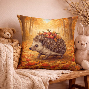 Adorable Hedgehog Forest Animals Cushion