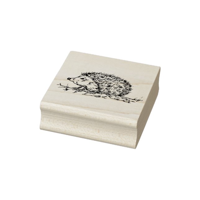 Adorable hedgehog rubber stamp (Stamp)