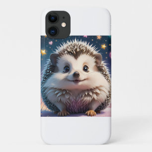 Adorable Hedgehog with stars and hearts Case-Mate iPhone Case