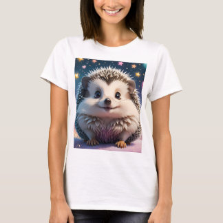 Adorable Hedgehog with stars and  hearts  T-Shirt