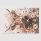 Adorable Highland Cow Calf with Mum Decoupage