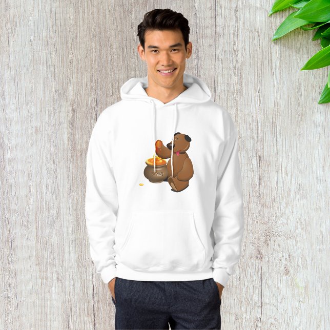 Adorable Honey Loving Bear with Honey Pot  Hoodie (Creator Uploaded)