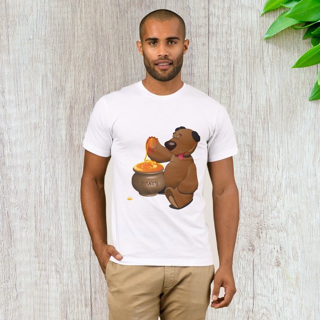 Adorable Honey Loving Bear with Honey Pot  T-Shirt (Creator Uploaded)