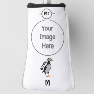 Adorable Horned Puffin Standing Cartoon Golf Head Cover