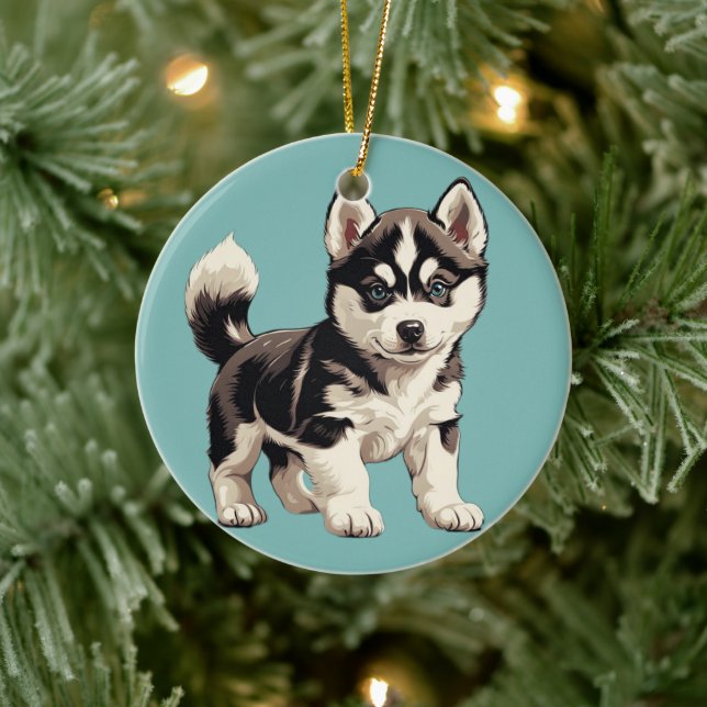 Adorable Huksy Ornament (Tree)