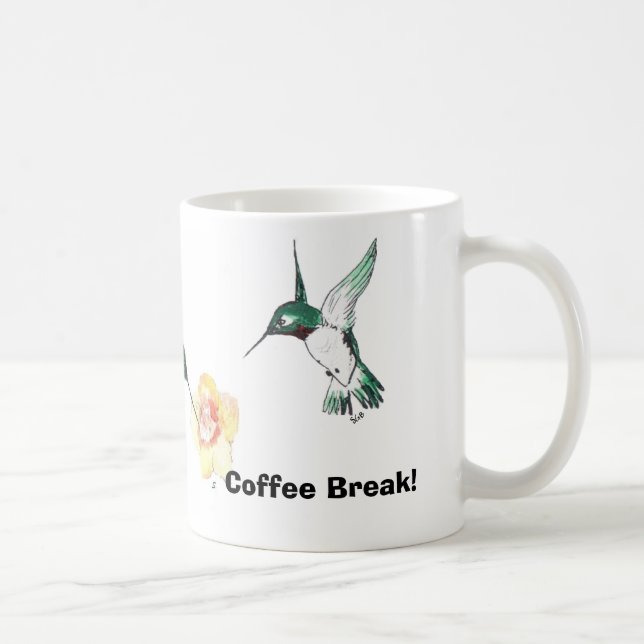 Adorable Hummers Coffee Break Mug (Right)