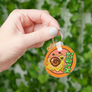 Adorable HYPE! Snail Emote  Key Ring