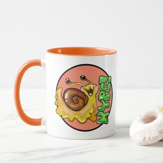 Adorable HYPE! Snail Emote Mug (With Donut)