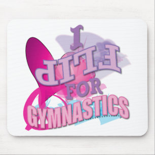 Adorable I Flip for Gymnastics Gifts Mouse Pad
