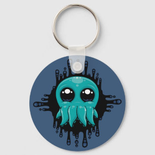 Adorable Inky Baby Octopus Friend Key Ring