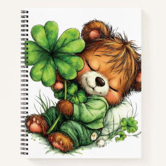 ADORABLE IRISH THEMED TEDDY BEAR NOTEBOOK