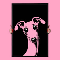Adorable Italian Greyhound | Pink & Black Pop Art