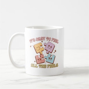 Adorable It's Okay To Feel All The Feels Coffee Mug
