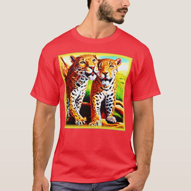 Adorable Jaguar Cubs in the Jungle. Buy Now T-Shirt (Front)